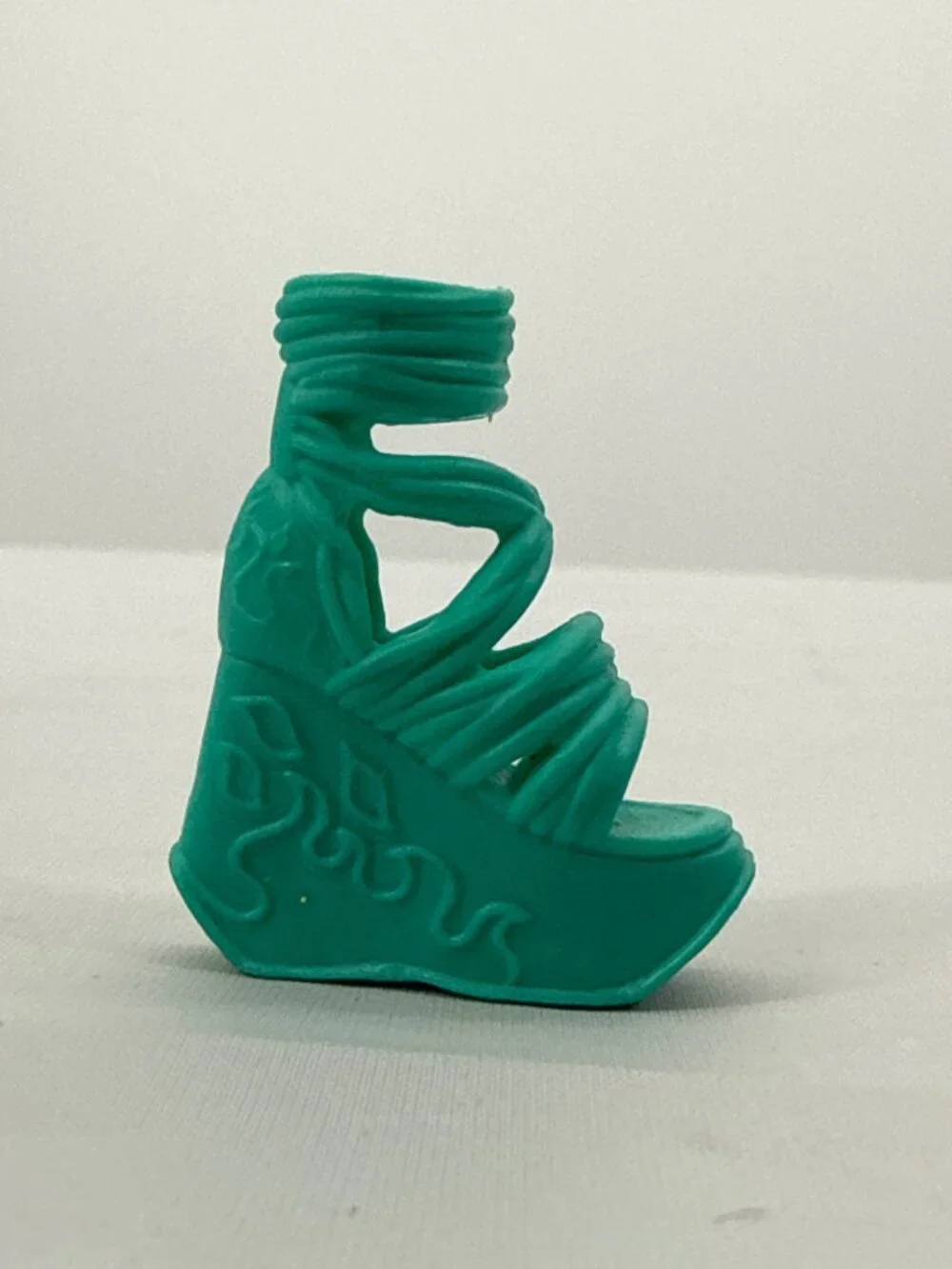 Monster High Inner Monster Shockingly Shy Teal Wedge Heel Shoe Replacement